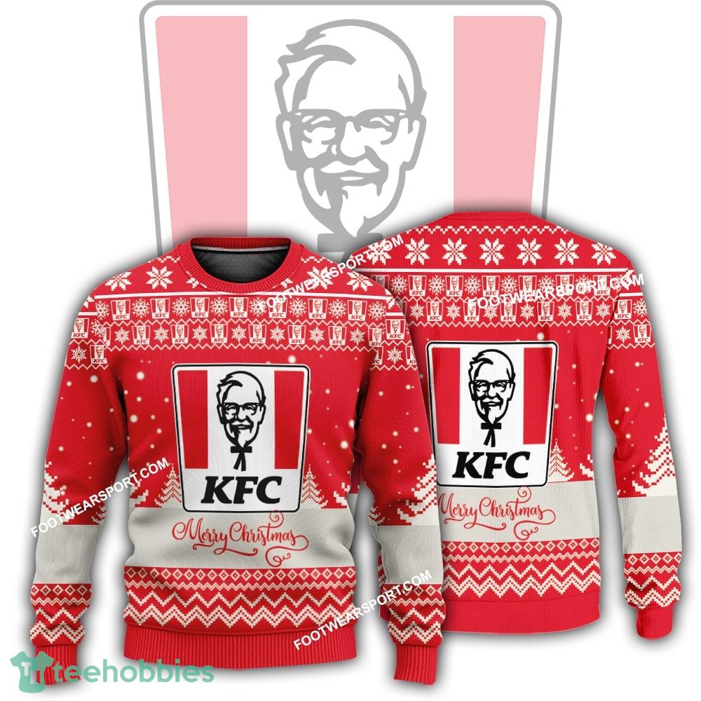 New Logo KFC Tidings Ugly Xmas Sweater AOP Gift For Adult