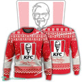 New Logo KFC Tidings Ugly Xmas Sweater AOP Gift For Adult