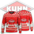 New Logo KUHN Tractor Candy Ugly Christmas Sweater AOP Gift Holidays