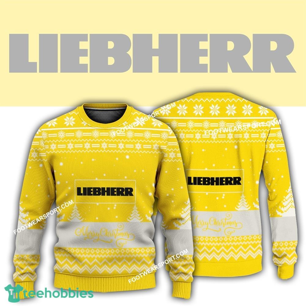 New Logo Liebherr Tractor Cozy Ugly Xmas Sweater AOP For Men Women