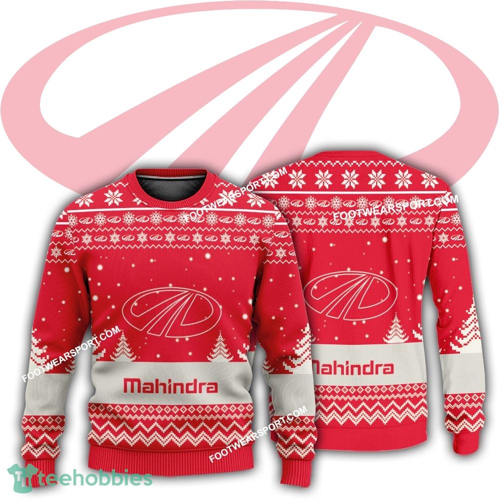 New Logo Mahindra Tractor Seasonal Ugly Christmas Sweater AOP Gift For Adult