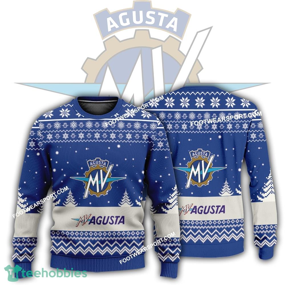 New Logo Mv Agusta Motorcycle Merry Ugly Christmas Sweater AOP Gift Holidays