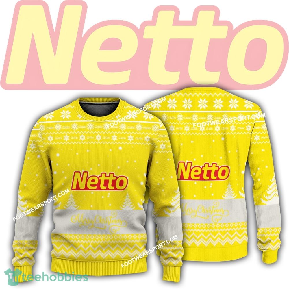 New Logo Netto Marken Discount Handmade Ugly Christmas Sweater For Men Women