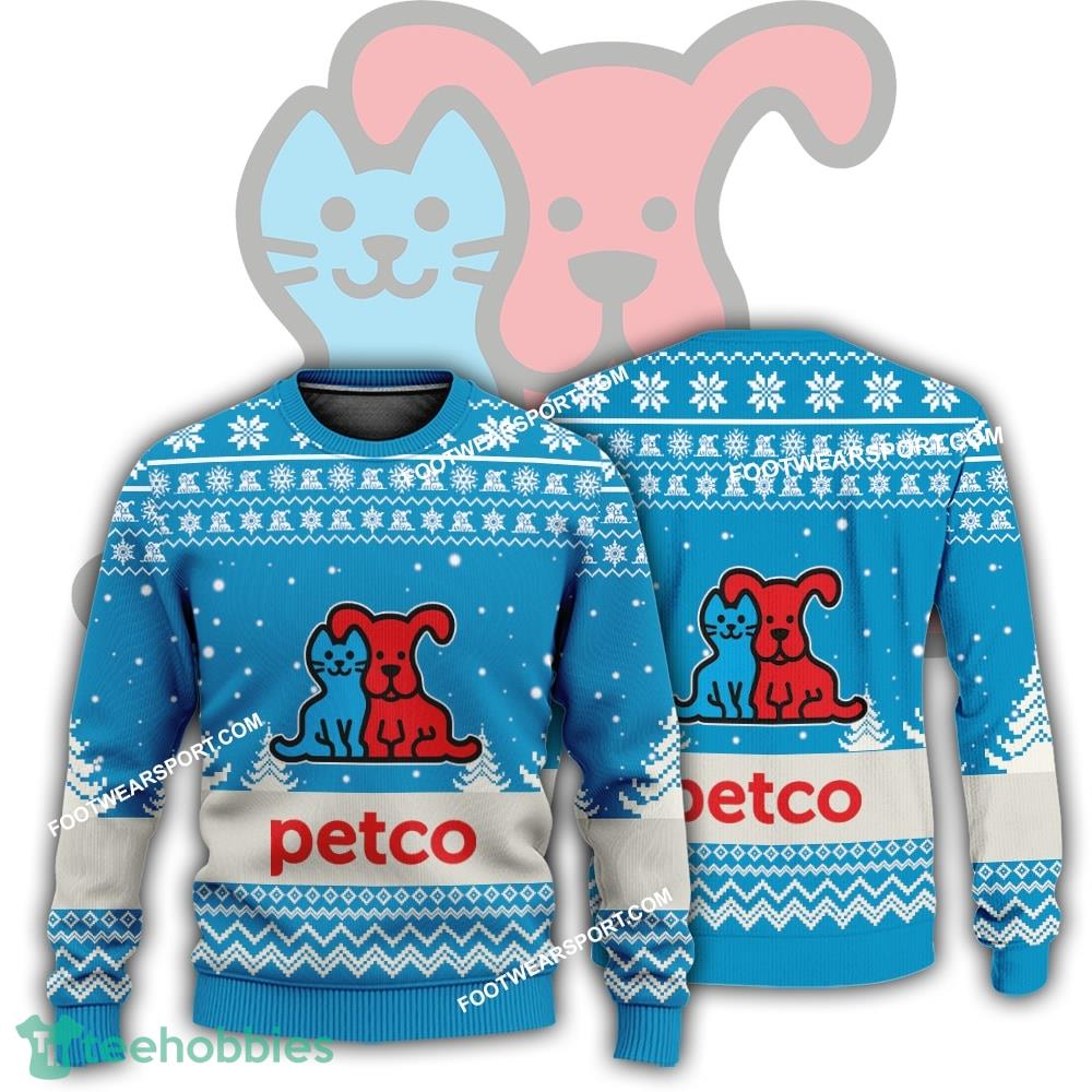 New Logo Petco Neckline Knitted Xmas Sweater Gift Holidays