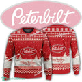 New Logo Peterbilt Truck Ribbed Ugly Christmas Sweater For Men Women