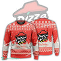 New Logo Pizza Hut Stylish Knitted Christmas 3D Sweater Gift For Adult