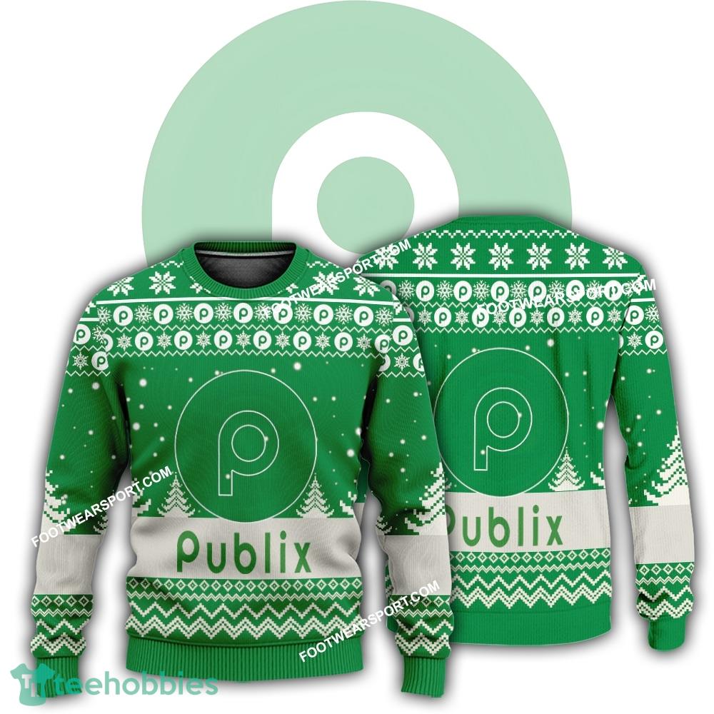 New Logo Publix Snowfall Ugly Christmas 3D Sweater Gift Holidays