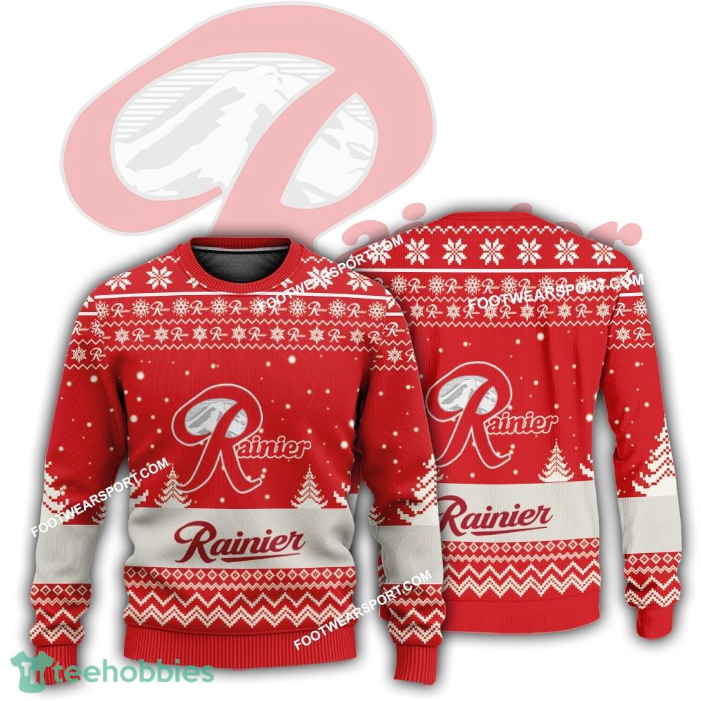 New Logo Rainier Beer Cookies Ugly Christmas 3D Sweater For Men Women