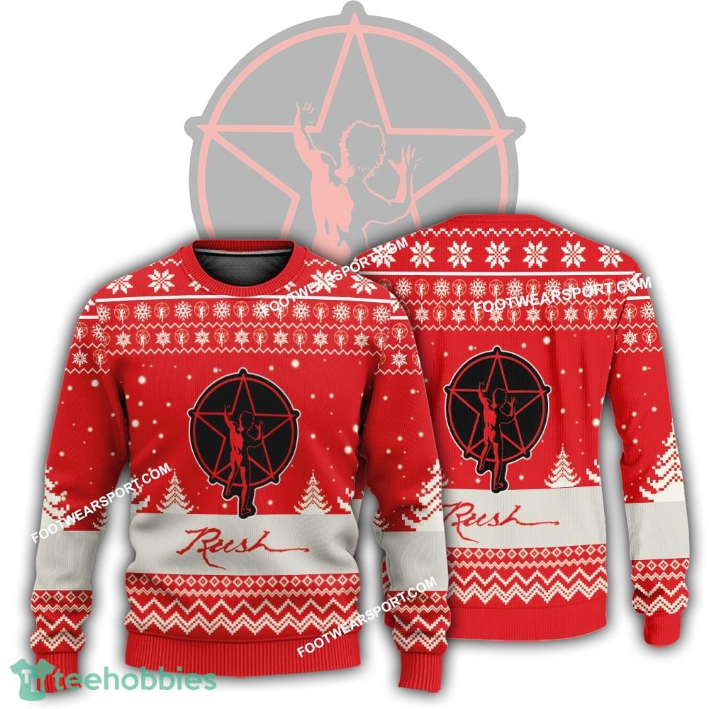New Logo Rush Band Mistletoe Ugly Xmas Sweater AOP Gift Holidays