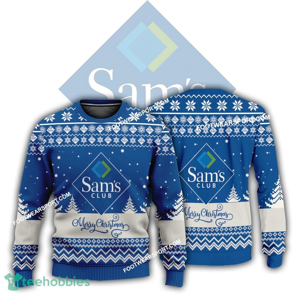 New Logo Sam’s Club Bells Ugly Christmas 3D Sweater Gift For Adult