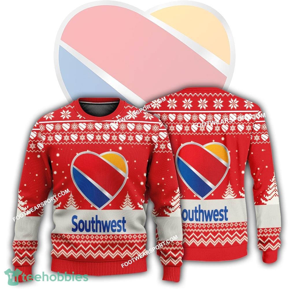 New Logo Southwest Airlines Cider Ugly Xmas 3D Sweater For Men Women