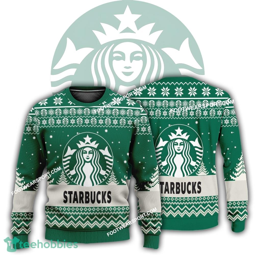 New Logo Starbucks Blizzard Ugly Christmas Sweater Gift For Adult