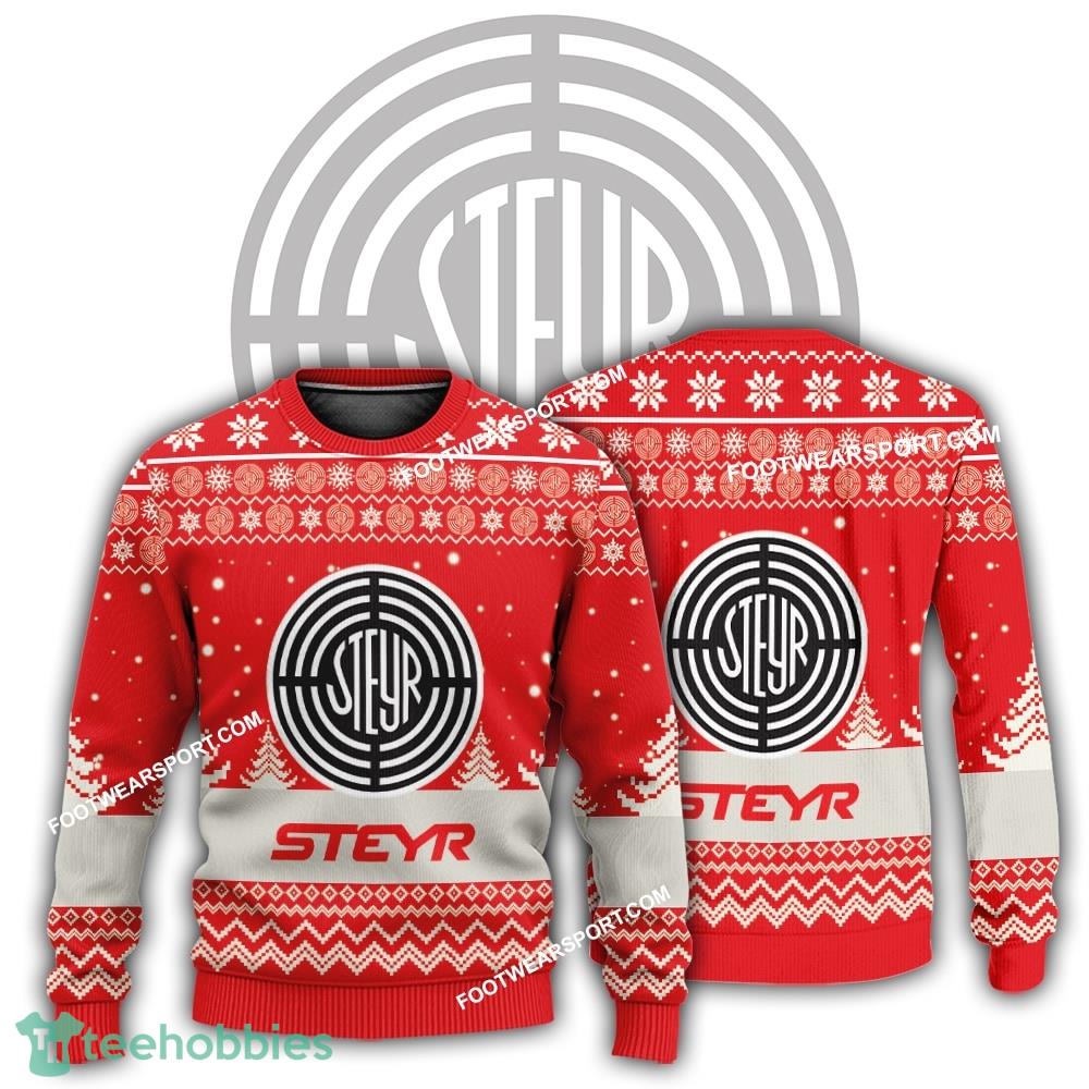 New Logo Steyr Tractor Frost Ugly Christmas Sweater Gift Holidays