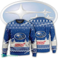 New Logo Subaru STI Car Racing Cabin Ugly Christmas Sweater Gift Holidays