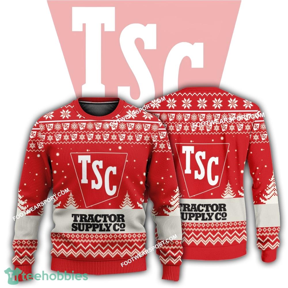 New Logo TRACTOR SUPPLY CO Hot Ugly Christmas Sweater Gift Holidays