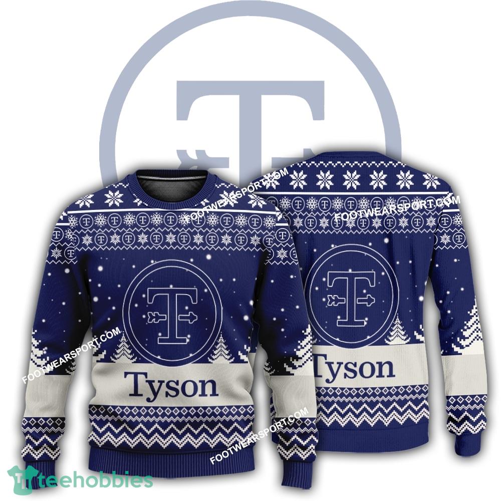 New Logo Tyson Foods Overcoat Ugly Christmas Sweater Gift Holidays