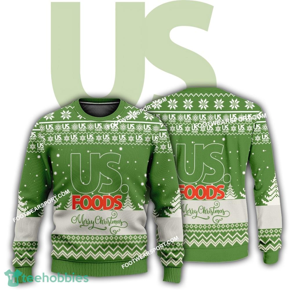 New Logo US FOODS Northern Ugly Christmas Sweater Gift Holidays