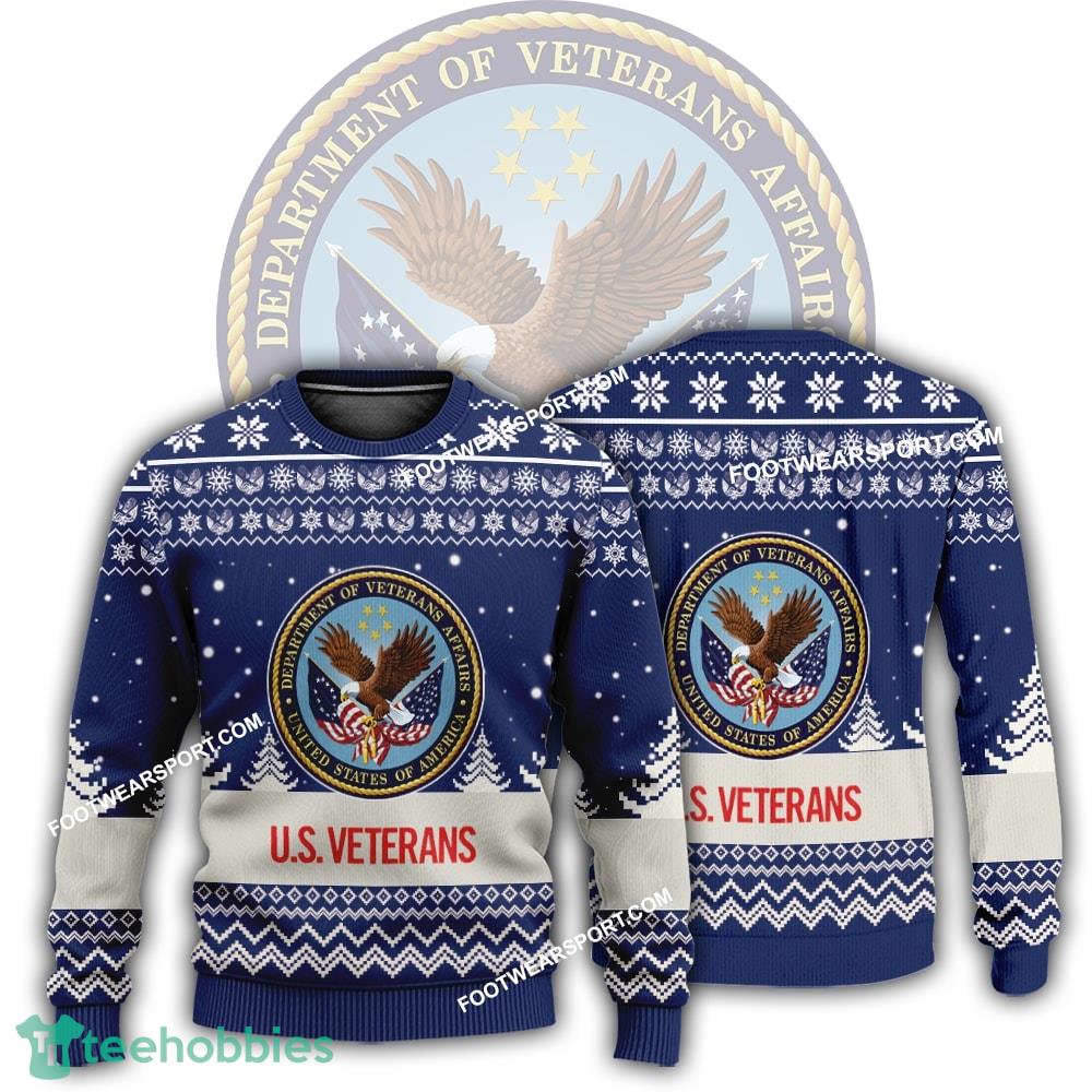 New Logo US Vererans Starry Ugly Christmas Sweater For Men Women