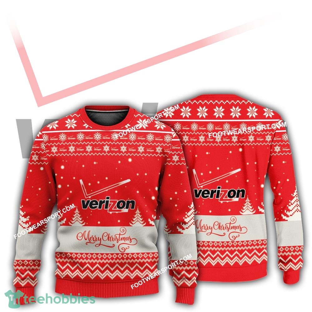 New Logo Verizon Wise Knitted Christmas Sweater For Men Women