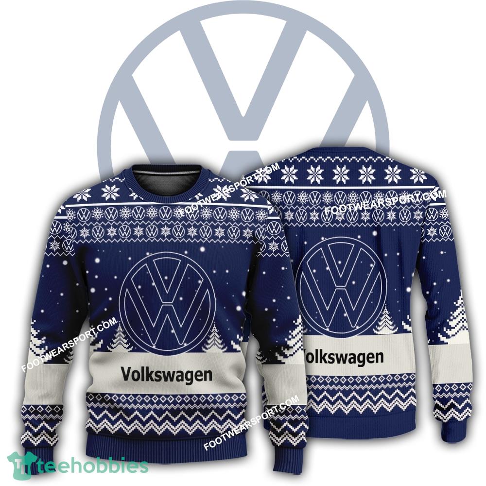 New Logo Volkswagen Car Racing Frankincense Ugly Christmas 3D Sweater Gift Holidays
