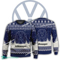 New Logo Volkswagen Car Racing Frankincense Ugly Christmas 3D Sweater Gift Holidays