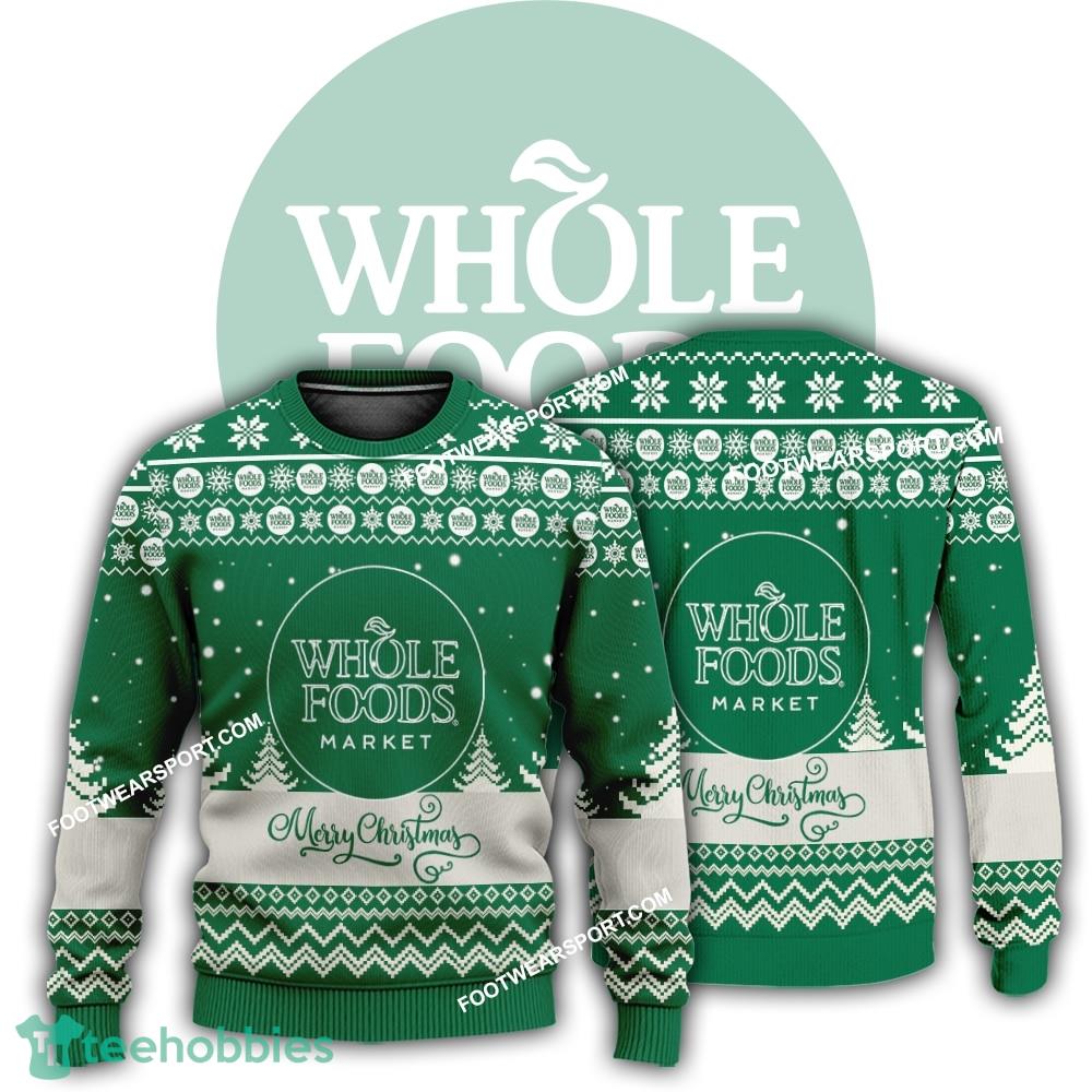 New Logo Whole Foods Market Balthazar Knitted Christmas Sweater Gift For Adult