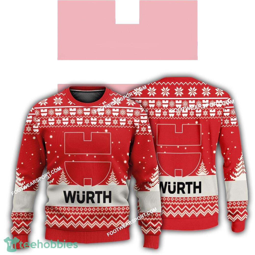 New Logo WÜRTH Hallelujah Knitted Christmas 3D Sweater For Men Women
