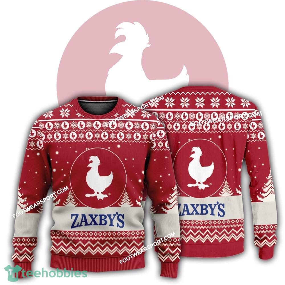 New Logo ZAXBY’S Glee Ugly Christmas Sweater AOP Gift Holidays