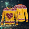 New Style Heart Football Louisiana Monroe Warhawks Christmas Sweater Gift Holidays
