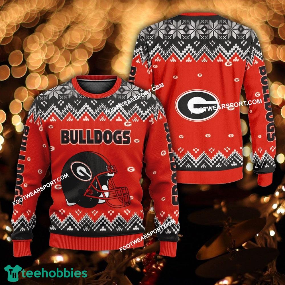 New Style Helmet Georgia Bulldogs Christmas Sweater For Men Women