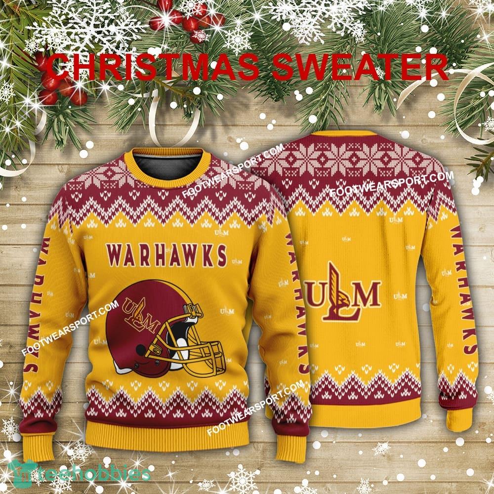 New Style Helmet Louisiana Monroe Warhawks Christmas Sweater AOP For Men Women