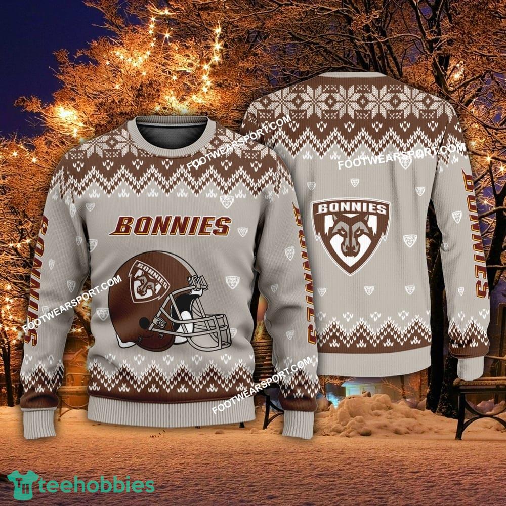 New Style Helmet St Bonaventure Bonnies Christmas Sweater For Men Women