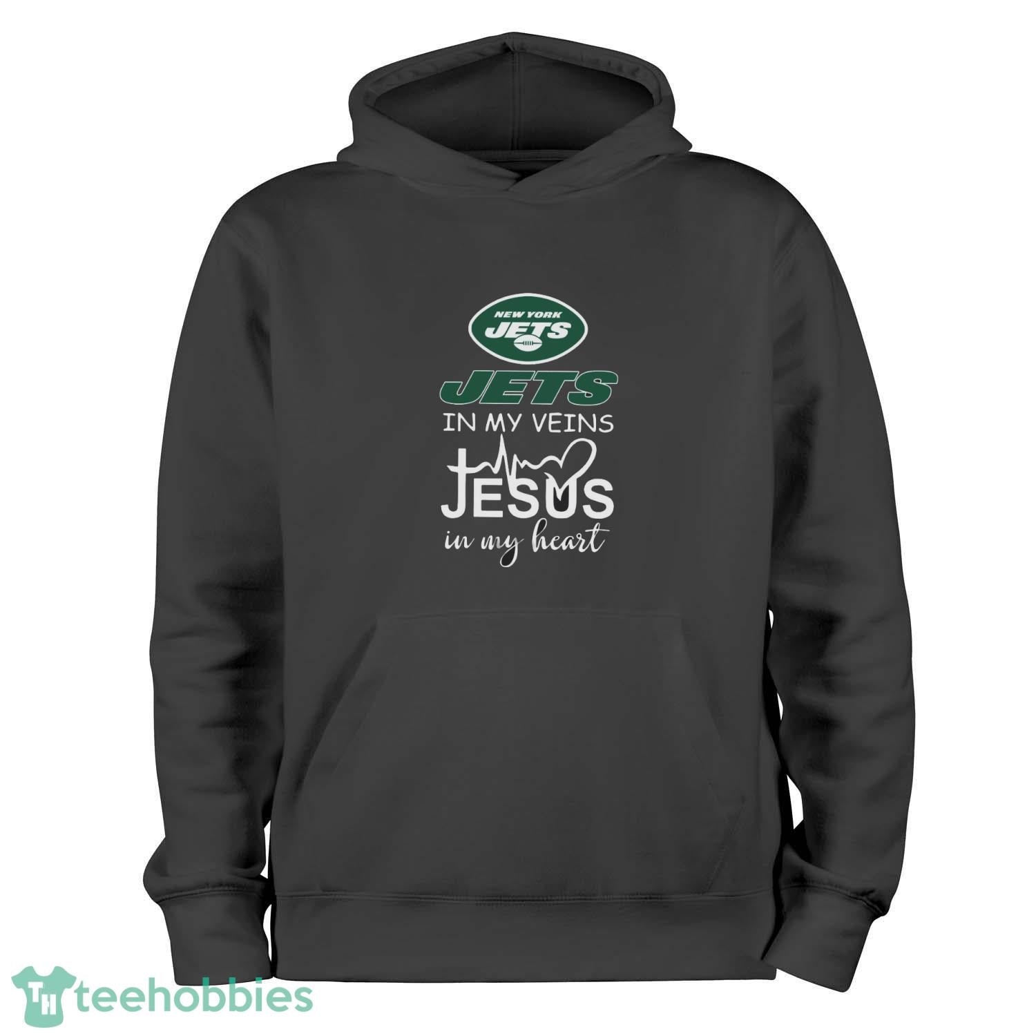 New York Jets In My Veins Jesus In My Heart Unisex , , , Long Sleeve Tee