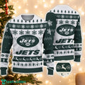 New York Jets Logo Ugly Christmas Sweater 3D Printed Unisex Sweater For Men And Women