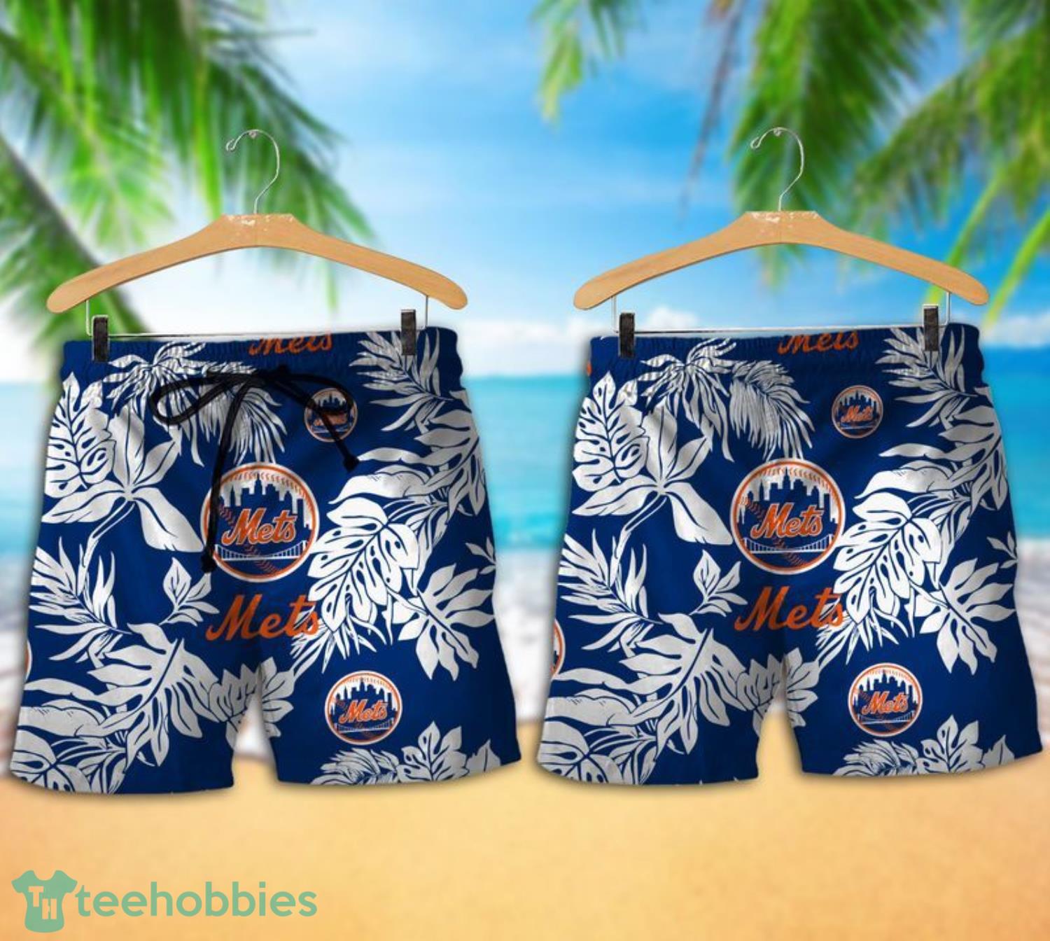 New York Mets Tropical Pattern Combo Hawaii Shirt and Shorts For Fans
