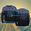 New York Yankees MLB Knitting Pattern Christmas Tree Pine Happy Ugly Sweater Merry Chistmas