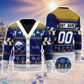 NHL Buffalo Sabres Personalized Name And Number All Over Print 3D Ugly Christmas Sweater Christmas Gift