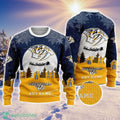 NHL Nashville Predators Personalized Name Ugly Christmas Sweater Christmas Gift For Sport Fans