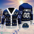 NHL Vancouver Canucks Personalized Name And Number All Over Print 3D Ugly Christmas Sweater Christmas Gift