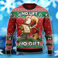 No Lift No Gift Ugly Christmas Sweater Unique Gift For Men Women