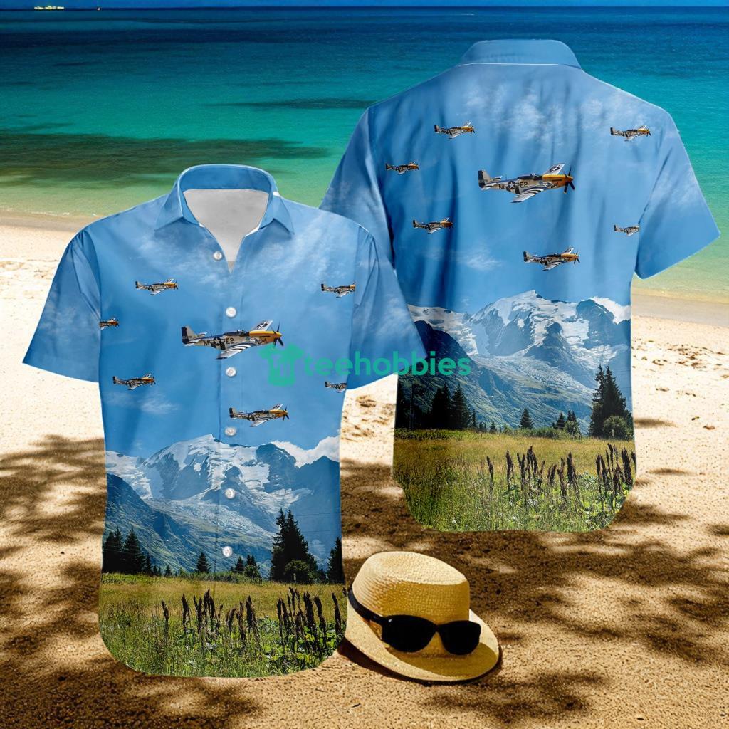 North American P-51 Mustang Tropical Hawaiian Shirt The Best Summer