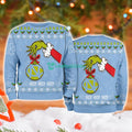 North Carolina Ncaa Grinch Hand Ugly Christmas Sweater 3D