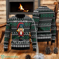 Not A Player I Just Crush A Lot Ugly Sweater Funny Nut Cracking Squad Adult Humor Holiday All Over Print 3D Sweater
