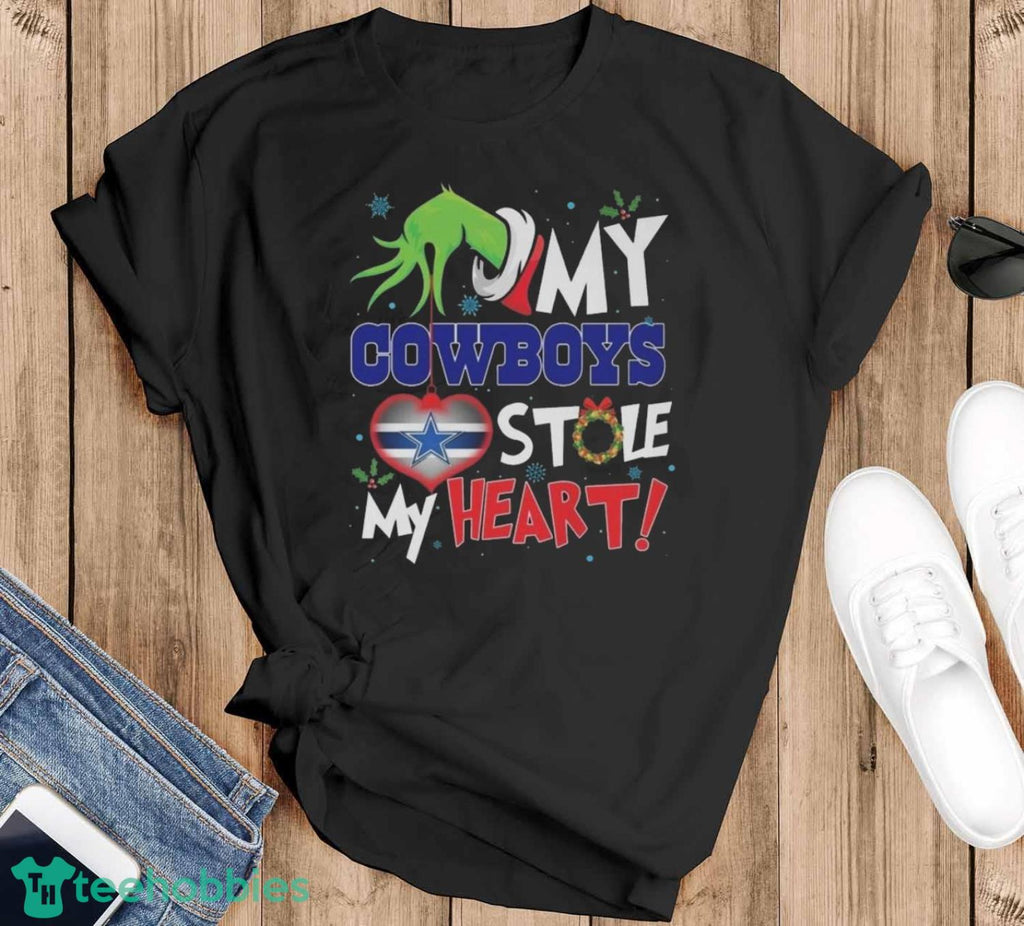 Grinch Hand My Dallas Cowboys Stole My Heart Football 2024 Shirt