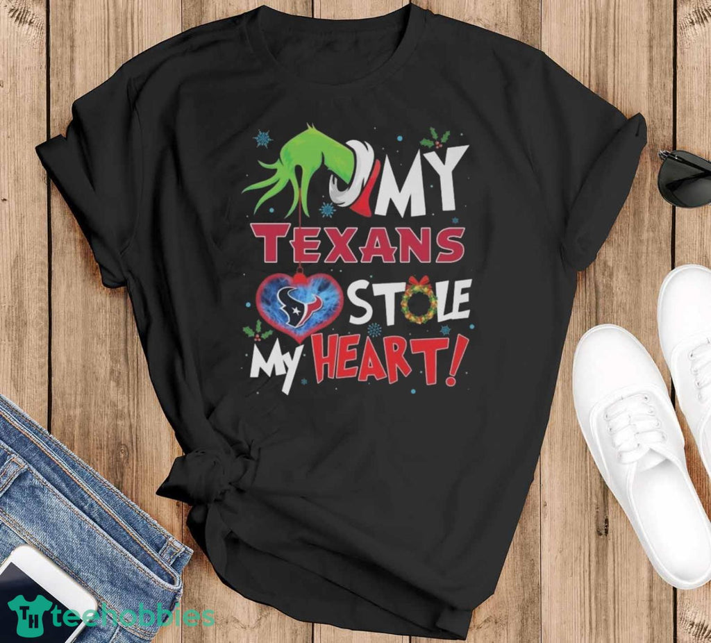 Grinch Hand My Houston Texans Stole My Heart Football 2024 Shirt