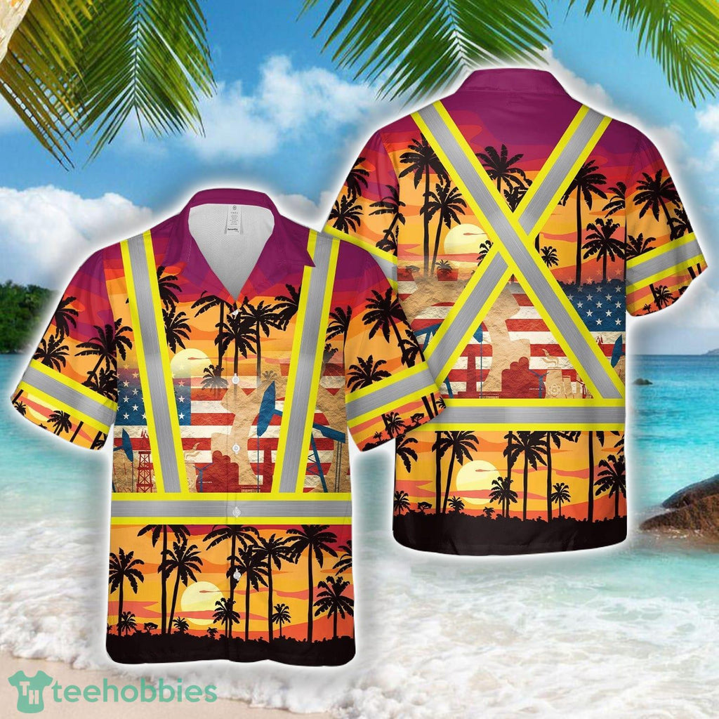 Oilfield Worker 3D Hawaiian Shirt Beach Shirt