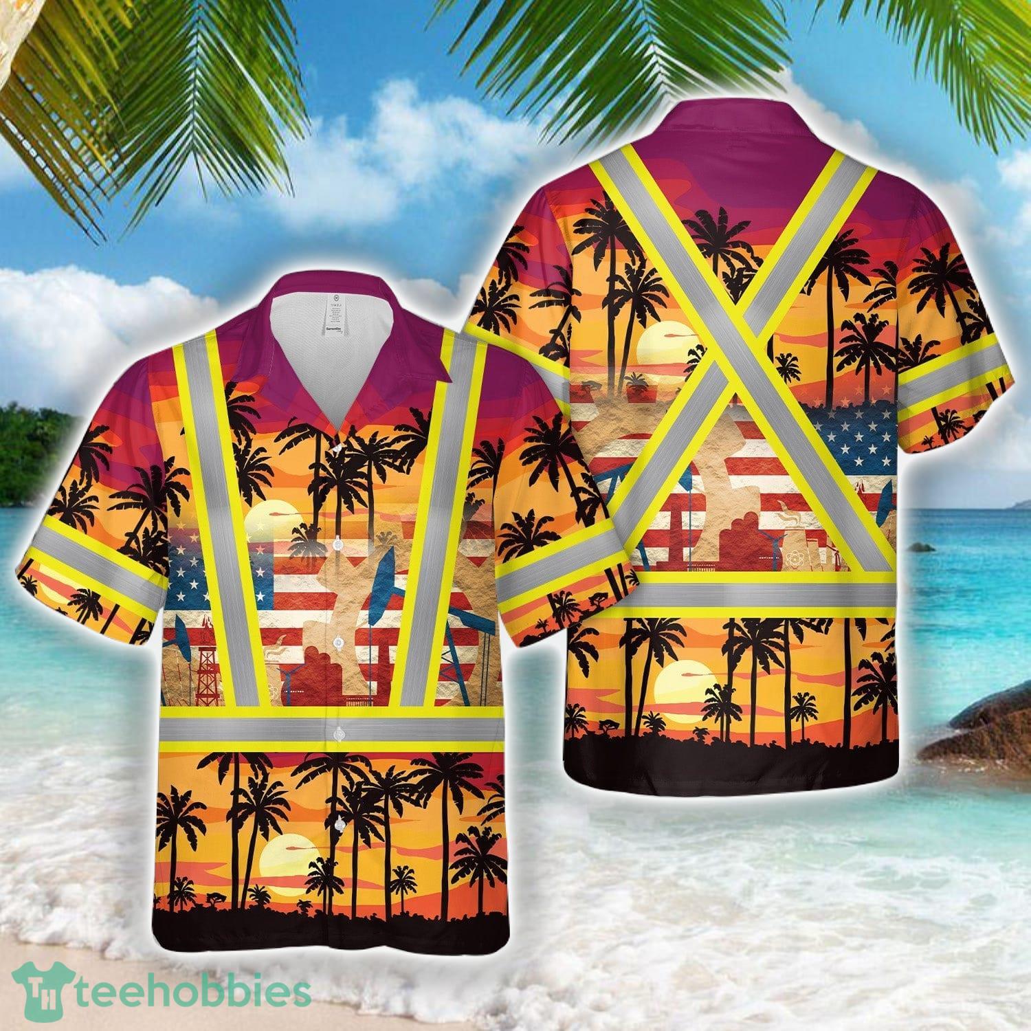 Oilfield Worker 3D Hawaiian Shirt Beach Shirt