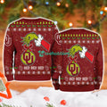 Oklahoma Sooners Ncaa Grinch Hand Ugly Christmas Sweater 3D