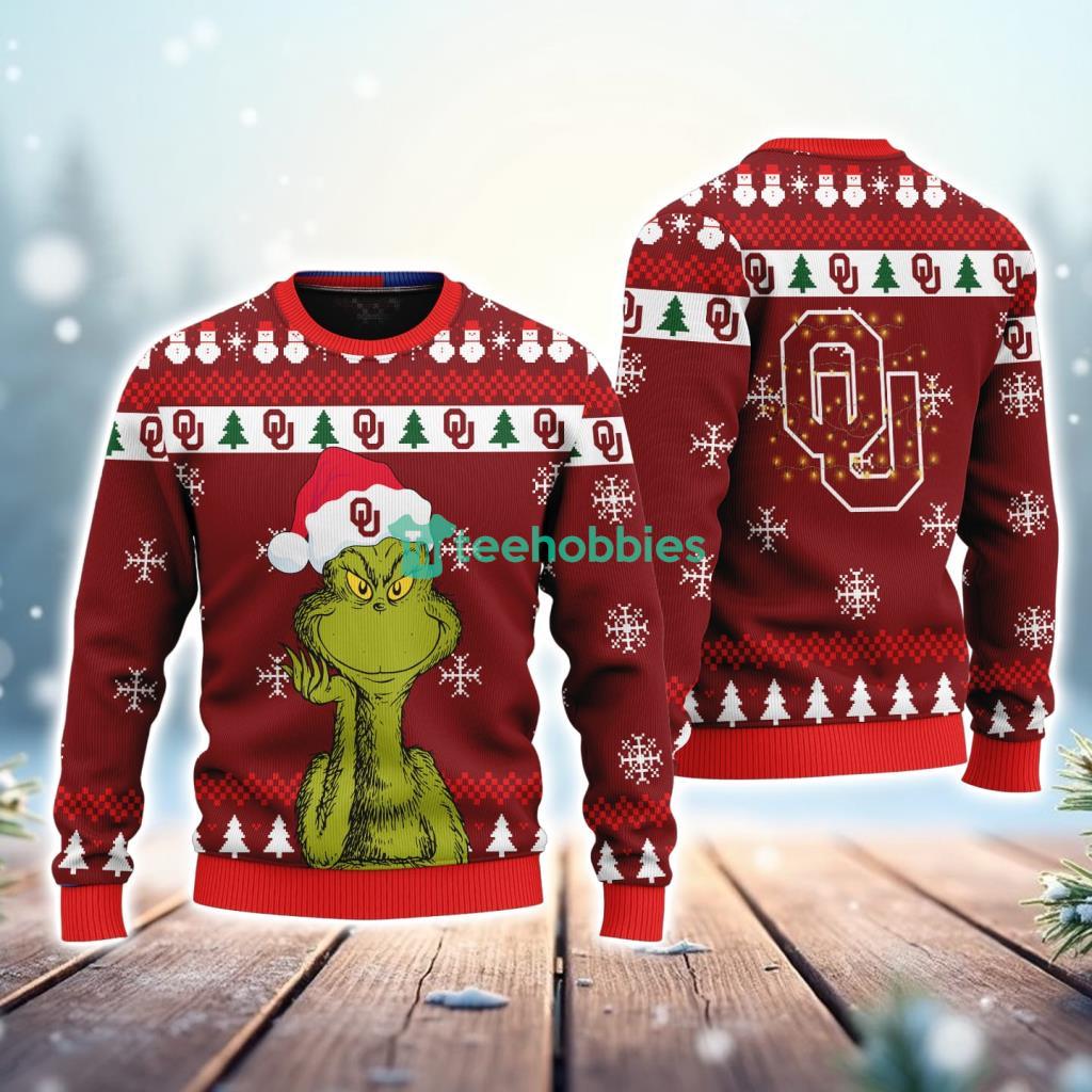Oklahoma Sooners NCAA The Grinch Funny Merry Christmas Uglly Sweater 3D New Trend