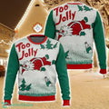 Overly cheerful Santa Christmas Ugly Christmas Sweater Holiday Sweater Christmas Gift For Family